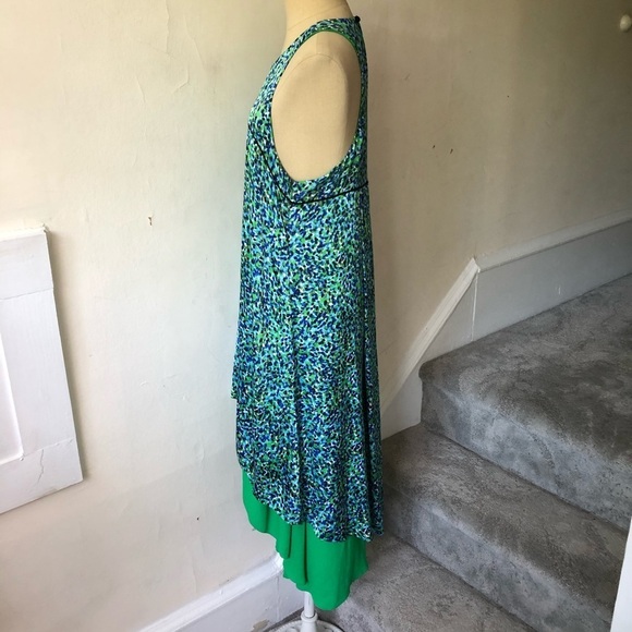 SACHIN + BABI High Low Layered Printed Midi Dress - Picture 3 of 8